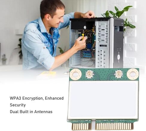 Yoidesu WiFi 6 Card, MINI PCIE Wireless Network Adapter 1200Mbps 5GHz 574Mbps 2.4GHz Dual Band with BT5.3 OFDMA MU - MIMO, for Wins 10 11 Laptop PC in Saudi Arabia