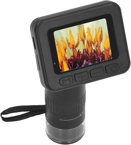 مجهر رقمي USB محمول مع 8 مصابيح LED قابلة للتعديل للطلاب والهواة، مجهر شاشة مع تكبير 1000X، مادة ABS in Kuwait