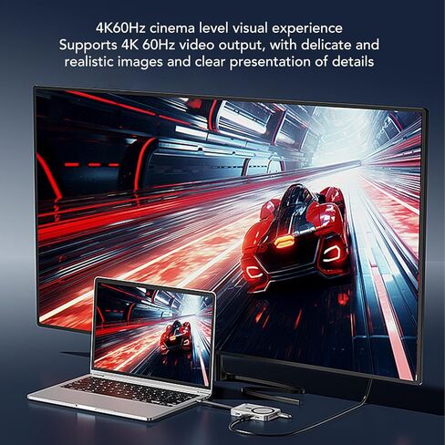 EBTOOLS M.2 NVMe SSD Enclosure, 8 in 1 Type C Hub, 10Gbps, USB A Type C 3.2, 4K 60Hz Video Output, 100W PD Docking Station, with Internal Fan, for 2230 2242, 2260, 2280mm SSD in Saudi Arabia