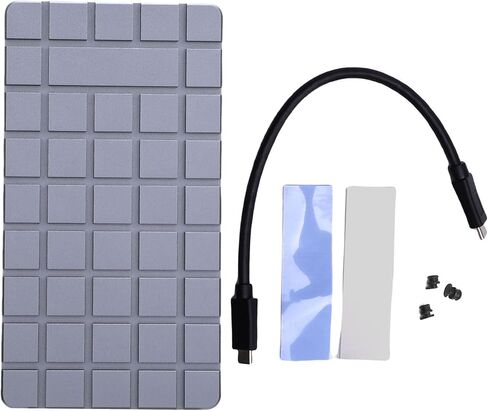 حاوية GOWENIC M.2 NVMe SSD، حافظة SSD خارجية من الألومنيوم USB4 40 جيجابت في الثانية مع منصات لصق حرارية مزدوجة بالوعة الحرارة، لـ Thunderbolt 3 4 5، لـ Wins، لـ OS X، لـ Linux in Kuwait