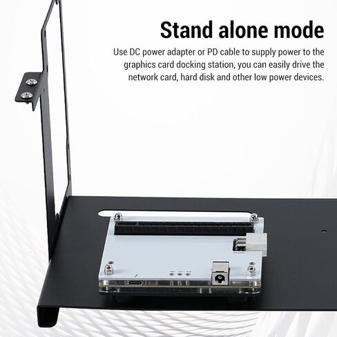 PUSOKEI Mini eGPU Enclosure Compatible with Thunderbolt 3/4, USB 4.0 PCIe 16X External GPU Dock Station, Compatible with A MD / PCIe, with ATX Bracket & 1m Data Cable in Saudi Arabia