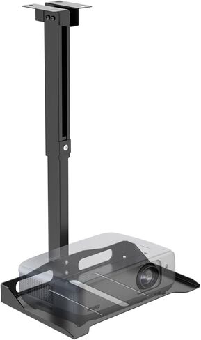 WALI Projector Ceiling or Wall Mount, Universal Height Adjustable Mount Holder with Extension Pole for LCD/DLP Projectors, Hold up to 44lbs (PM-003-W), White in Kuwait
