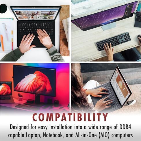 استبدال ذاكرة الوصول العشوائي A-Tech سعة 8 جيجابايت لـ Crucial CT8G4SFRA266.C4 | وحدة ذاكرة الكمبيوتر المحمول DDR4 2666MHz PC4-21300 SODIMM 1Rx16 1.2V 260-Pin غير ECC (CT8G4SFRA266.C4-ATC) in Kuwait