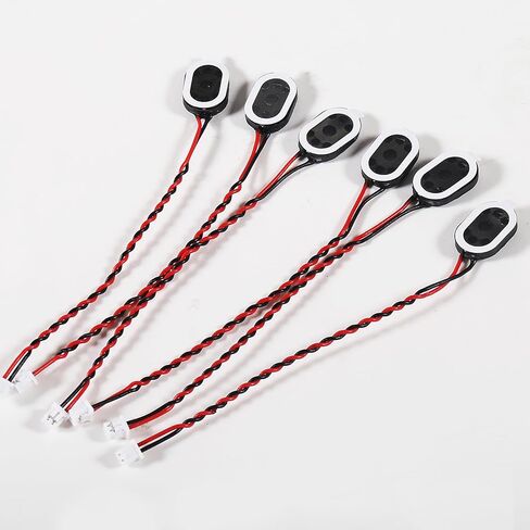 6pcs Loudspeaker 1 Watt 8 Ohm Mini Speaker 8ohm 1w Full-Range Cavity Advertising Machine Small Speaker 3.3V 5V with JST-PH2.54mm-2 pin Interface for Small DIY Electronic Projects in Saudi Arabia