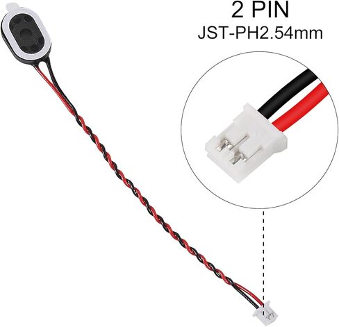 6pcs Loudspeaker 1 Watt 8 Ohm Mini Speaker 8ohm 1w Full-Range Cavity Advertising Machine Small Speaker 3.3V 5V with JST-PH2.54mm-2 pin Interface for Small DIY Electronic Projects in Saudi Arabia