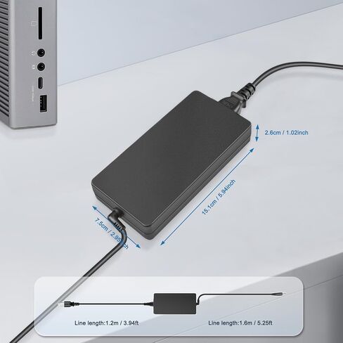 قاعدة توصيل طاقة 180 واط 150 واط 135 واط متوافقة مع CalDigit TS3 Plus E5 Kensington Plugable TBT3 Anker 577 Razer Thunderbolt 5 Targus startech wavlink Belkin ALOGIC in Kuwait