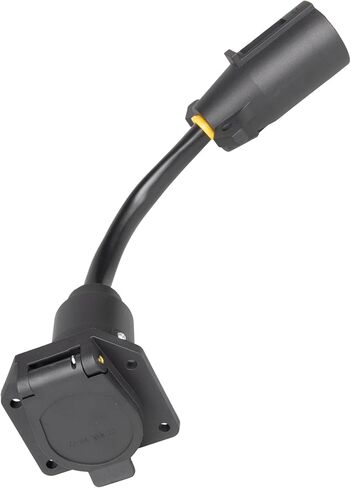 EWAY 7-Way Adapter with Power Switch for Furrion RV Backup Camera System, Plug and Play for Tow Vehicle to RV Wireless Observation Cameras, Provides 12V Power to Camera Through 7-Pin Connector in Saudi Arabia
