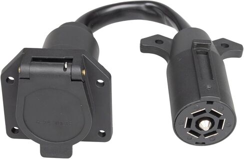 EWAY 7-Way Adapter with Power Switch for Furrion RV Backup Camera System, Plug and Play for Tow Vehicle to RV Wireless Observation Cameras, Provides 12V Power to Camera Through 7-Pin Connector in Saudi Arabia