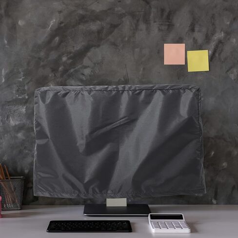 Splashproof Computer Monitor Cover PU Coated Dustproof Screen Protector for LCD Portable Lightweight Protective Sleeve for Desktop and Office Use in Saudi Arabia