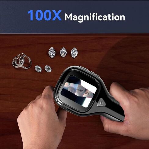أداة فحص العملات المعدنية الاحترافية، مجهر محمول مع شاشة LCD، زجاج بتصميم سهل الحمل للكشف عن الأخطاء، مجهر سهل الحمل للأطفال والكبار in Kuwait