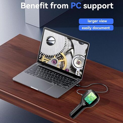 أداة فحص العملات المعدنية الاحترافية، مجهر محمول مع شاشة LCD، زجاج بتصميم سهل الحمل للكشف عن الأخطاء، مجهر سهل الحمل للأطفال والكبار in Kuwait