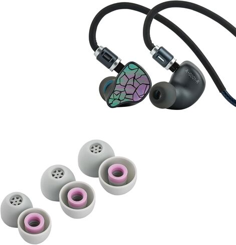 Linsoul THIEAUDIO Hype 4 MKII 2DD + 4BA Hybird داخل شاشة الأذن، سماعات HiFi سلكية IEM، ضبط محايد للأذنين Kiwi Ears Flex، أطراف IEM سيليكون بديلة، 3 أزواج in Kuwait