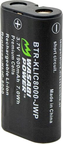 Wasabi Power Battery for Kodak KLIC-8000, KLIC8000 and Kodak EasyShare Z612, Z712, Z740, Z812 is, Z1012 is, Z1015 is, Z1085 is, Z8612 is, Zx1, ZxD in Saudi Arabia