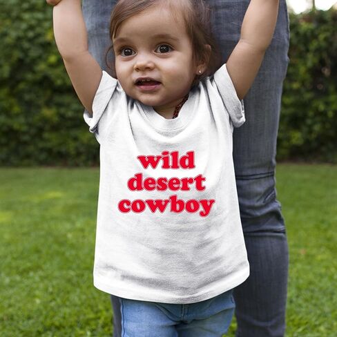 Wild Desert Cowboy Country Toddler T-Shirt, Soft Cotton in Saudi Arabia