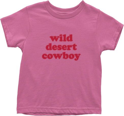 Wild Desert Cowboy Country Toddler T-Shirt, Soft Cotton in Saudi Arabia