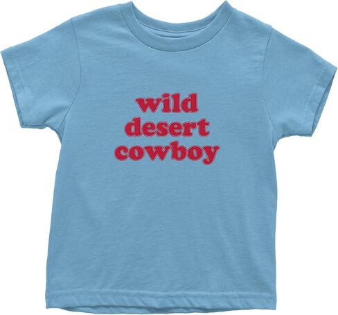 Wild Desert Cowboy Country Toddler T-Shirt, Soft Cotton in Saudi Arabia