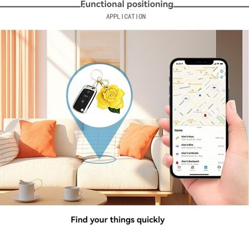 Leather AirTag Protective Case Keychain - Can Hold Keys, Fit Access Cards, GPS Tracking Device Cover in Saudi Arabia