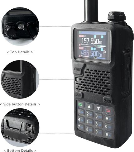 UV-5RM Two Way Radio Cases Rubber Soft Pouch for 5RH Pro GPS Radio Protective Cover Cases Silicone for K5 Plus Ham Radio in Saudi Arabia