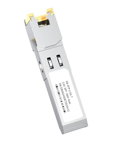 وحدة بصرية SFP إلى RJ45 2.5GBASE-T، جهاز إرسال واستقبال بمنفذ RJ45 أحادي SFP لـ Cisco/Huawei/Ruijie/H3C/أخرى، مسافة تصل إلى 100M/328FT، وحدة إيثرنت نحاسية SFP 2500M in Kuwait