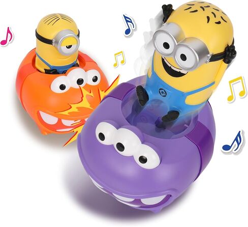 YOLOPARK Minions Remote Control Car,Despicable Me RC Stuart Bumper Cars with Light & Sound Effect,360° Rotating Minion Figure Bump and Eject Toys,Christmas Birthday Gifts for Ages 3+ Year Old in Saudi Arabia