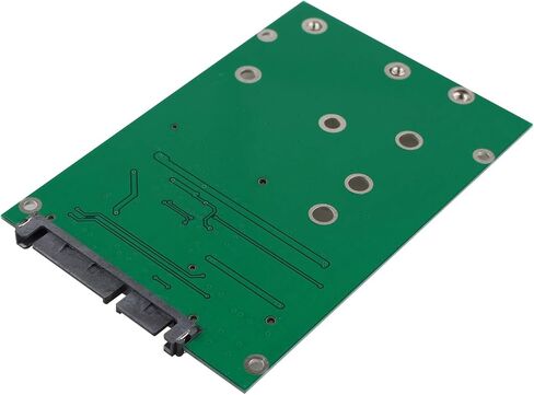 محرك أقراص الحالة الصلبة 2 في 1 Mini PCI-E M.2 NGFF + mSATA SSD إلى بطاقة محول لوحة محول SATA 3.0 مع طقم صامولة لولبية 2 حزمة (SATA3 / M) in Saudi Arabia