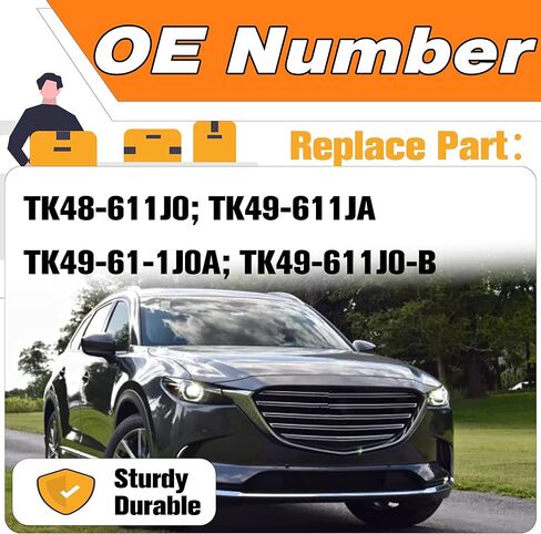 زجاج شاشة تعمل باللمس مقاس 8 بوصات متوافق مع استبدال مازدا CX9 2016-2019 #TK48-611J0 TK49-611JA TK49-61-1J0A TK49-611J0-B in Kuwait