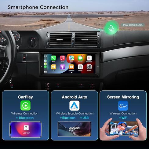 ستيريو سيارة XTRONS Android 14 لسيارة BMW E39/E39 M5/E38، 10.25 بوصة IPS شاشة تعمل باللمس وحدة رئيسية لتحديد المواقع والملاحة بلوتوث مدمجة DSP تدعم CarPlay Android Auto 4G LTE TPMS كاميرا احتياطية (4+64G) in Saudi Arabia