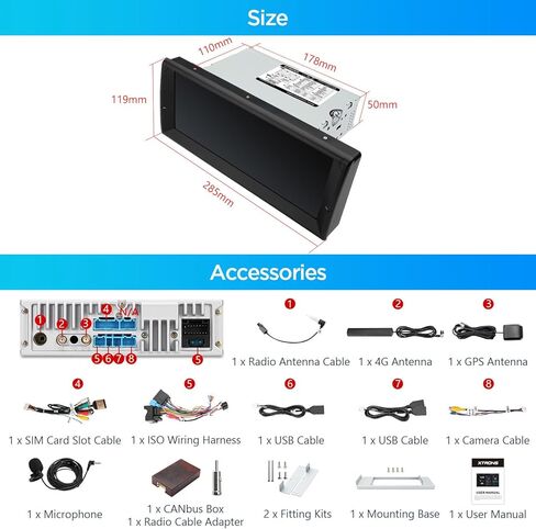 ستيريو سيارة XTRONS Android 14 لسيارة BMW E39/E39 M5/E38، 10.25 بوصة IPS شاشة تعمل باللمس وحدة رئيسية لتحديد المواقع والملاحة بلوتوث مدمجة DSP تدعم CarPlay Android Auto 4G LTE TPMS كاميرا احتياطية (4+64G) in Saudi Arabia