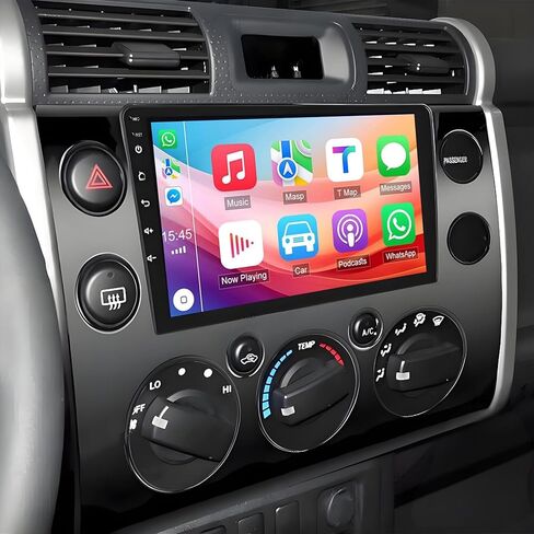 Android 13.0 Double Din Car Stereo - 9 Inch Touch Screen Radio Android Auto CarPlay Audio Multimedia Receiver with GPS Bluetooth ＆ Backup Camera for Toyota FJ Cruiser 2007-2013 in Saudi Arabia