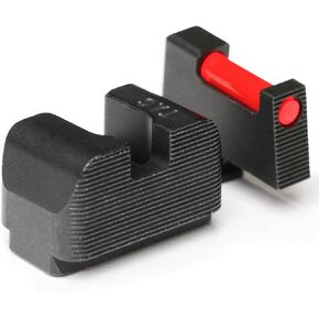 أو مشاهد البندقية المتوافقة مع Glock 10MM/.45 ACP | منظار مسدس أمامي وخلفي متين مصنوع من الصلب المُشكَّل باستخدام الحاسب الآلي ومطلي بالنيتريد، مع سهولة التخصيص | هجين (TSH) in Kuwait