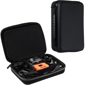 Navitech Charcoal Grey Heavy Duty Rugged Slim Line Action Cam Case/Cover Compatible with The GitUp Gitup Git2 Novatek 96660 1080P WiFi 2K Sport Helemet Camera in Saudi Arabia