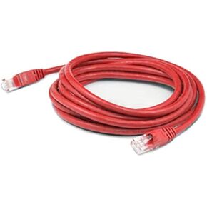 AddOn 10ft RJ-45 (Male) to RJ-45 (Male) Red Slim Cat6A Snagless Boot UTP PVC Copper Patch Cable in Kuwait