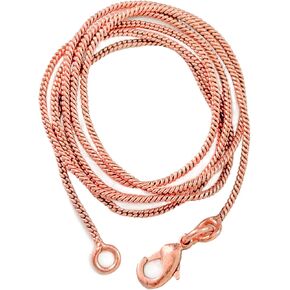 Pure Copper Italian Round Snake Chain Necklace, Solid Copper Statement Jewelry Set Gift for Women & Men (26 Inch) in Kuwait
