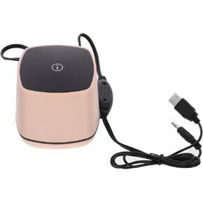 مكبر صوت صغير محمول للكمبيوتر المكتبي يعمل بمنفذ USB، مكبر صوت ستيريو صغير سلكي مع صوت جهير للكمبيوتر المحمول والكمبيوتر اللوحي والمكتب والاستخدام المنزلي، تصميم ذهبي مدمج مع التحكم في مستوى الصوت in Kuwait