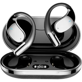 Q39 Wireless Translation Earbuds with 70 Hour Bluetooth 5.4 Sports Earbuds, Open, Wireless Bluetooth Super, IPX5 Waterproof, Supporting Language Translation for Over 134 Countries (Black) in Saudi Arabia