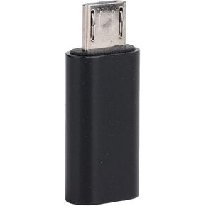 محول SUNGOOYUE TypeC إلى Micro USB، محول سبائك الألومنيوم، نقل بيانات عالي السرعة 480 ميجابت في الثانية، التوصيل والتشغيل، تصميم محمول (أسود) in Kuwait
