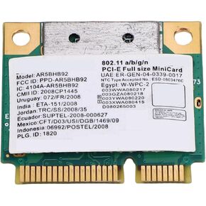 AR5BHB92 PCIe WiFi Card, 300Mbps High Speed Dual Band 2.4GHz 5GHz Wireless Network Adapter, with WPA3 Encryption, for Laptops in Saudi Arabia