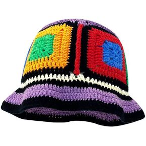Crochet Bucket Hat for Women Girl Knit Handmade Foldable Floppy Beach Hat Cute Fisherman Hat in Saudi Arabia