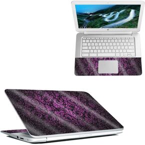 MightySkins Glossy Glitter Skin for HP Chromebook 14" (2018) - Purple Style | Protective, Durable High-Gloss Glitter Finish | Easy to Apply, Remove, and Change Styles | Made in The USA in Kuwait