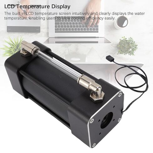 167mm Computer Water Aluminum Alloy Water Cooling Reservoir with LCD Temperature Display, G1/4 Thread, Transparent Tube for PC Cooling System in Saudi Arabia