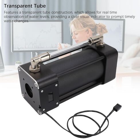 167mm Computer Water Aluminum Alloy Water Cooling Reservoir with LCD Temperature Display, G1/4 Thread, Transparent Tube for PC Cooling System in Saudi Arabia
