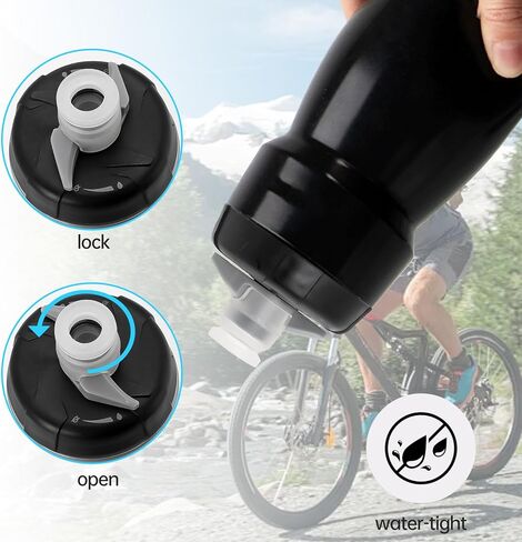 قطعتان من غطاء بديل لمنصة CamelBak Podium، غطاء متوافق مع CamelBak Podium 24/21 أونصة، توجد وظيفة قفل الماء عند غطاء الزجاجة، مضاد للتسرب، خالي من مادة BPA in Kuwait