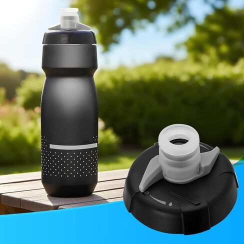 قطعتان من غطاء بديل لمنصة CamelBak Podium، غطاء متوافق مع CamelBak Podium 24/21 أونصة، توجد وظيفة قفل الماء عند غطاء الزجاجة، مضاد للتسرب، خالي من مادة BPA in Kuwait