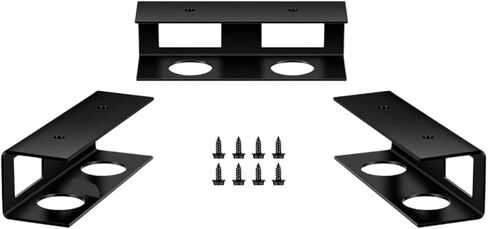 DOITOOL Desk Laptop Mount and Tablet Storage Holder for Office Workspace, 3pcs Black Laptop Support Rack for Under-Table Computer Organization in Saudi Arabia