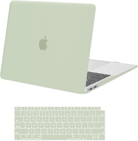 MOSISO Compatible with MacBook Air 13 inch Case 2022 2021 2020 2019 2018 Release A2337 M1 A2179 A1932 Touch ID, Plastic Hard Shell Cover&Keyboard Cover for MacBook Air 13.3 inch Case, Aquamarine in Saudi Arabia