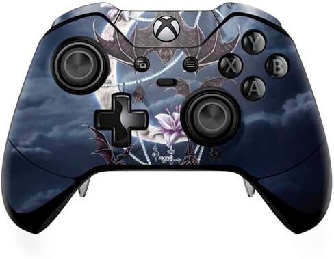 Skinit Decal Gaming Skin Compatible with Xbox One Elite Controller - Officially Licensed Sarah Richter Gothic Moon with Bats and Flowers by Sarah Richter Design in Saudi Arabia
