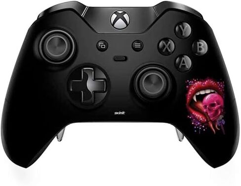 ملصق Skinit المخصص للألعاب متوافق مع وحدة تحكم Xbox One Elite - مرخص رسميًا من Sarah Richter Vampire Skull Lollypop من تصميم Sarah Richter in Saudi Arabia