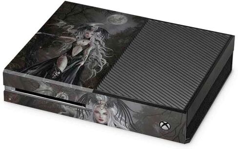 Skinit Decal Gaming Skin Compatible with Xbox One Console - Officially Licensed Nene Thomas Gothic Princess with Silver Dragon by Nene Thomas Design in Saudi Arabia