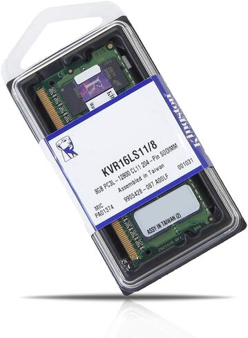 ذاكرة SODIMM سعة 8 جيجابايت 1600 ميجاهرتز PC3-12800 1.35 فولت من Kingston Technology لأجهزة كمبيوتر Dell المحمولة KTD-L3CL/8G in Kuwait