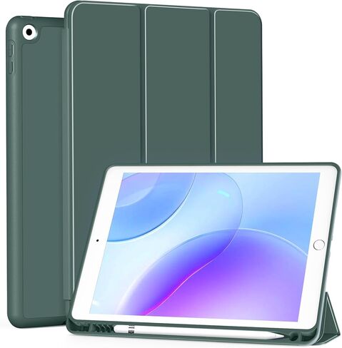 Case for iPad mini 5th Generation 2019 / Mini 4th Generation 2015 with Pencil Holder, Auto Wake/Sleep, Ultra Slim Lightweight Trifold Smart Soft TPU Back Case for iPad mini 5/4, Pink in Kuwait